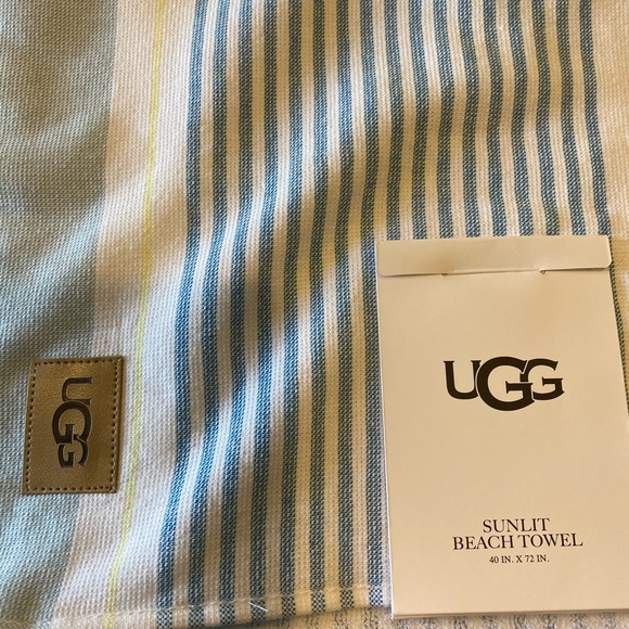 UGG Swim 2 Left Bnwt Authentic Ugg Fringed Beach Towel Poshmark